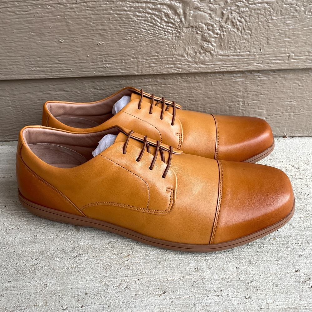 NEW Birchbury Brenston  Men's Size 14 M Derby Barefoot Dress Shoes Light Brown